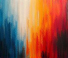 Abstract art piece by an emerging artist